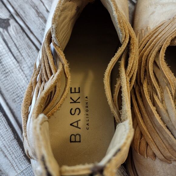 Baske California Boho Western "Lexi" Leather Fringe Low-Cut Ankle Boots Booties - Picture 12 of 16